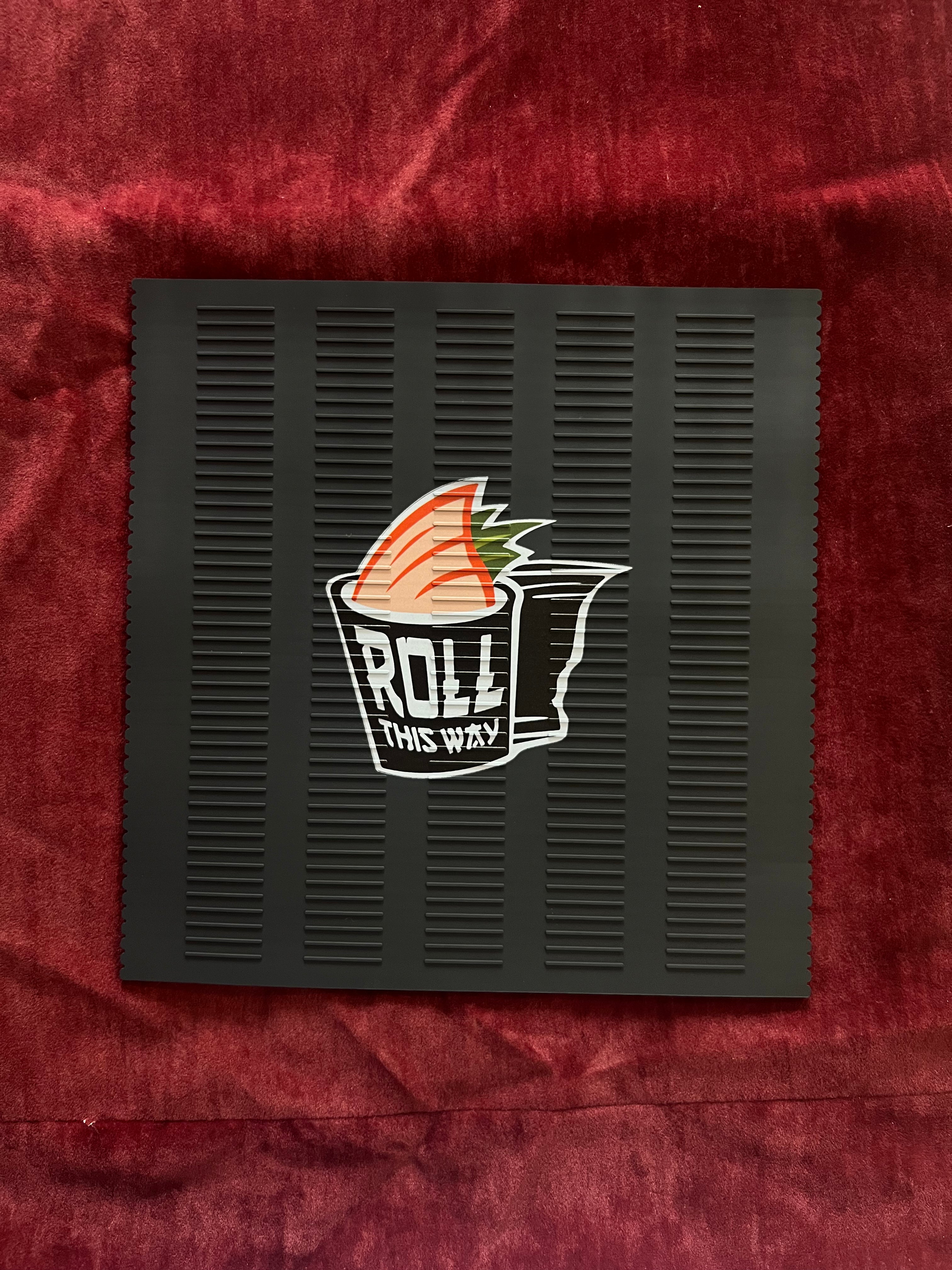 Black Rubber Sushi Rolling Mat