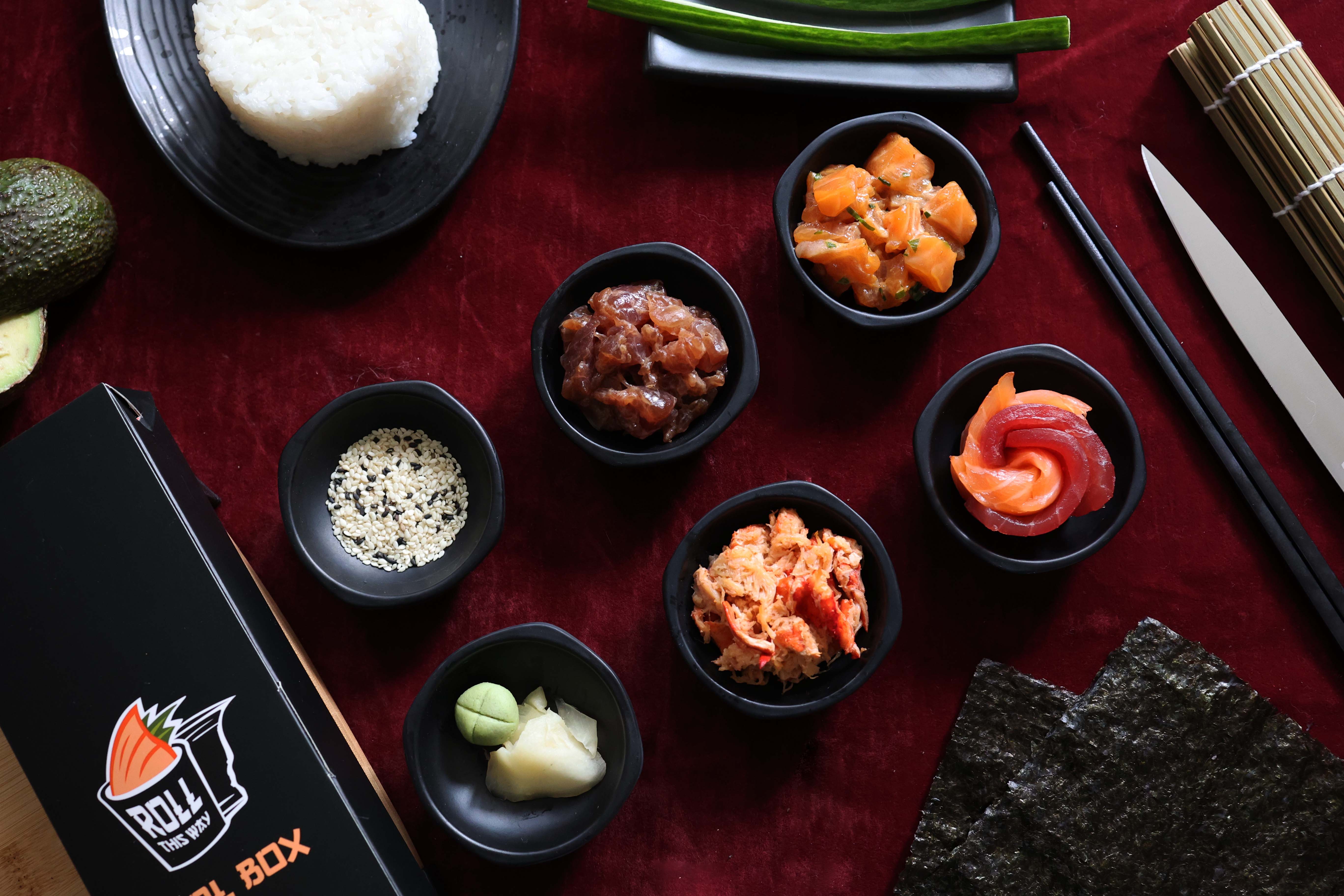 PESCATARIAN KIT - NOT INCLUDING SPECIALITY ROLL.  PACKAGE INCLUDES TWICE THIS AMOUNT AND MORE